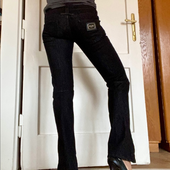 Vintage Jean Paul Gaultier Low Rise Jeans with Zipper & Front Laces - Picture 2 of 13